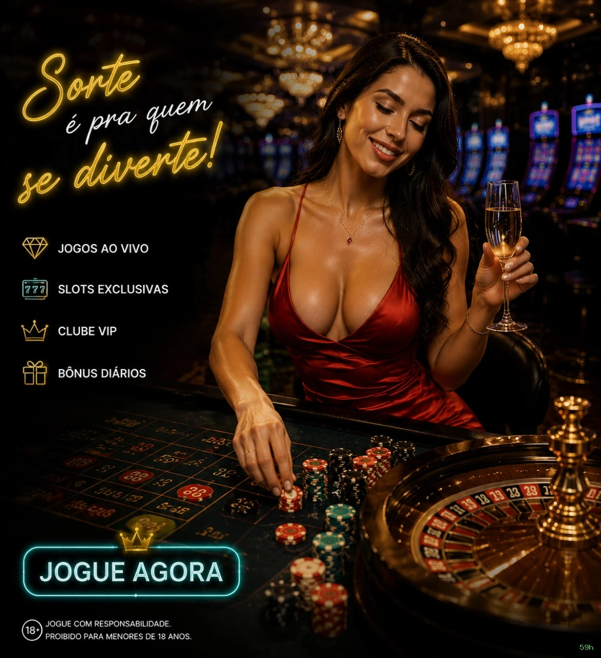 Aplicativo móvel 59h para iOS e Android